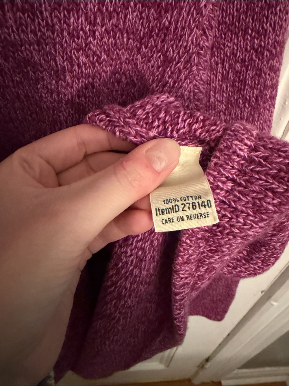L.L.Bean 100% Cotton Cardigan Sweater – Large Petite - Picture 3 of 4
